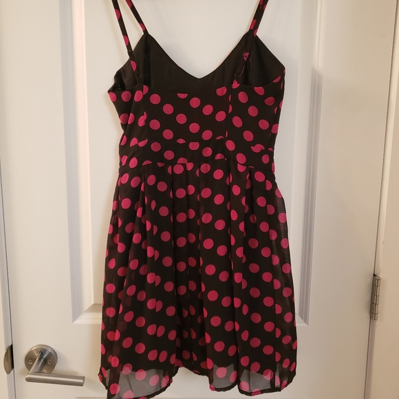 Pink Polka Dot Topshop Dress - Picture 2 of 4